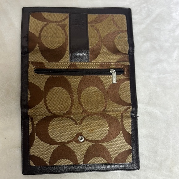 Coach Brown and Black Signature Wallet - Picture 6 of 11